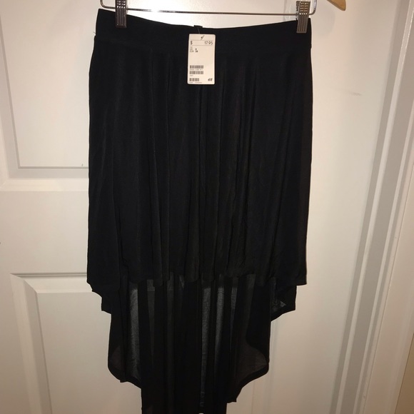 Black Semi-Mesh Skirt - Picture 3 of 3